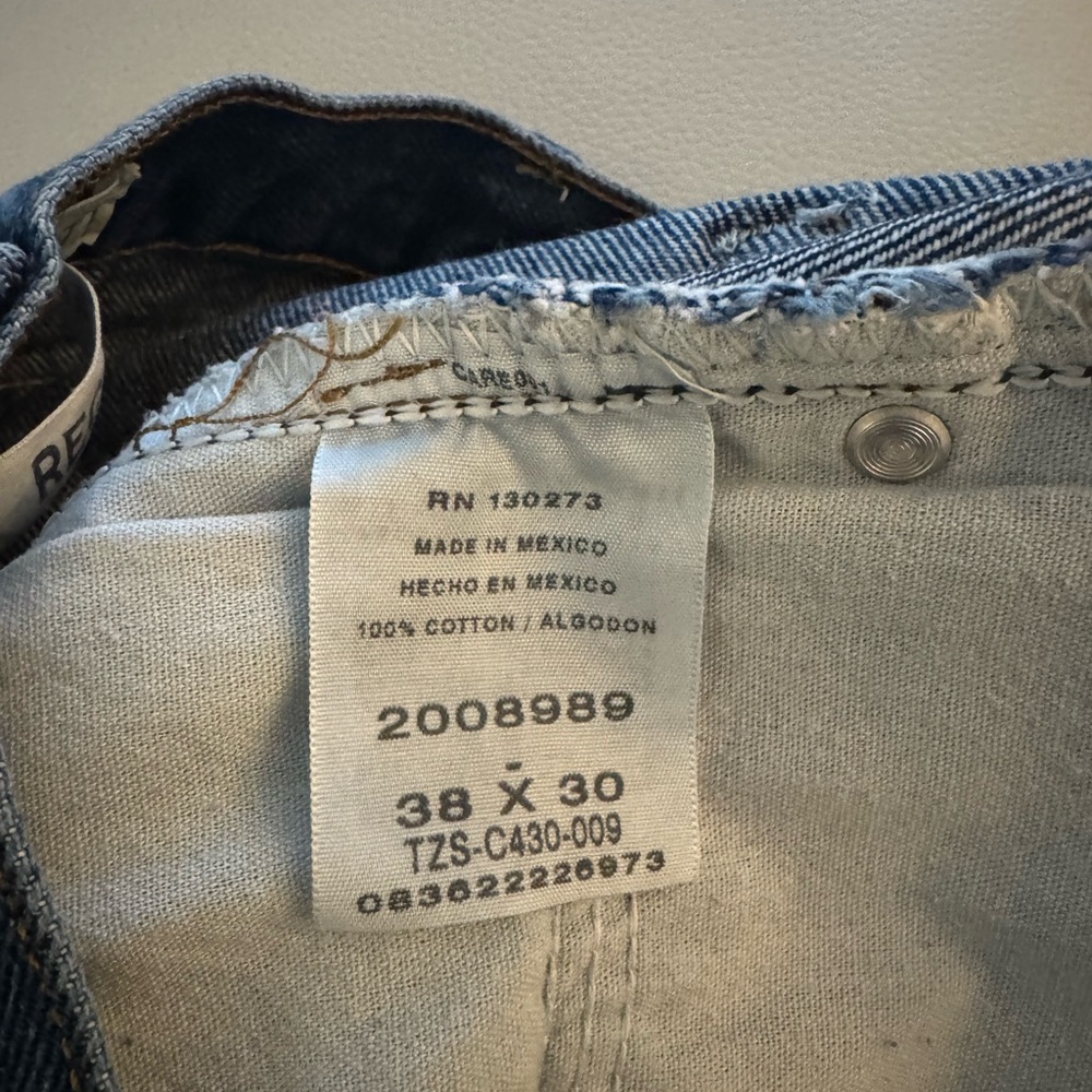 Lee Regular Fit Deep Indigo Jeans 38x30 - Picture 5 of 5